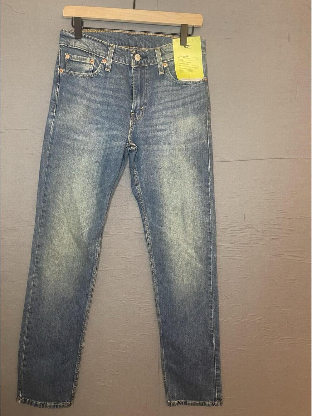 Levi's 511 Slim Fit Jeans 29x32 Blue Flex Eco Performance Stretch NWT